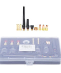 Pro Grade Welding Torch Accessories Kit With Glass Cup Brass Consumables in plastic case for WP 17 18 27