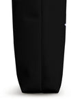 Side view of Dragon Boat Racer Tote Bag For Water Sports Fans And Dragon Boat Festival Goers with reinforced black base.