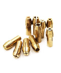 10 Piece Mini Fine Copper Collet Set for Rotary Tool Bits, Go-To Drill Chuck Clamps for Dremel and Other Rotary Tools