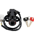 Ignition Switch Lock and Keys Kit For Kawasaki ER6N Z1000SX ER650 Ninja 650 400R 2011 To 2019, includes switch and two keys