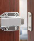 Upgrade Kitchen Vibe With These Sleek Zinc Alloy Push To Open Cabinet Door Catch Latches Featuring Silent Release Mechanism For Smooth Drawer And Cupboard Access Plus Durable Silver Finish That Looks Totally Fresh In Any Home Setup.