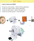 Top Shelf 1200 Watt Permanent Magnet Motor Featuring Three Phase Wiring And Pure Copper Coils Delivers Smooth Low Rpm High Torque Power For Busy Industrial Jobs And Reliable Energy Generation That Runs True All Day Long - diagram showing driving methods for PMG.
