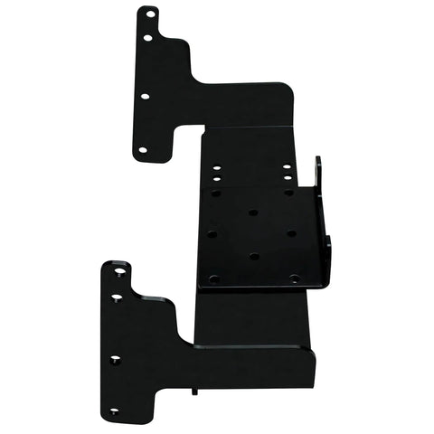 ATV Winch Mount for Polaris Gen 4 Chassis, Heavy Duty Mounting Bracket with Easy Install, black powder-coated steel
