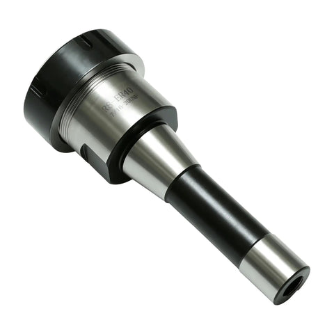 Precision Ground R8 Shank ER40 Collet Chuck With 7/16-20 Drawbar, high-speed stability up to 8000 RPM, precision ground finish.