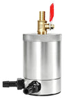 High Performance Oil Catch Can Kit 300Ml Aluminum Alloy Baffle Plate Design with dual ports and drain valve.