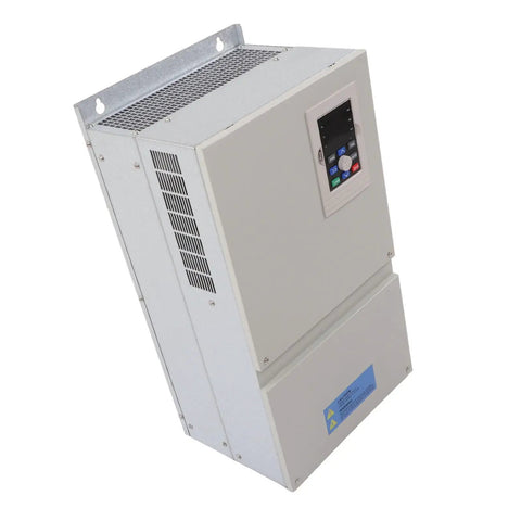 Beefy 380V Ac Variable Frequency Drive For Cnc Machines With Massive Heat Sink And Quiet Fan Delivering Killer Heat Dissipation Plus Smooth Speed Control For Low Noise Performance And Wide Range Use While Staying Rock Solid Under Heavy Loads mounted VFD