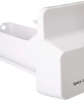 Ice Bucket Tray Assembly For Fridge Ice Maker Replacement Part OEM DA9711117A White 24x12x6 Inches, showing side view