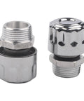 Heavy Duty 40 Micron NPT Hydraulic Tank Breather Cap 2 Pack showing two aluminum alloy vent filters for industrial use.