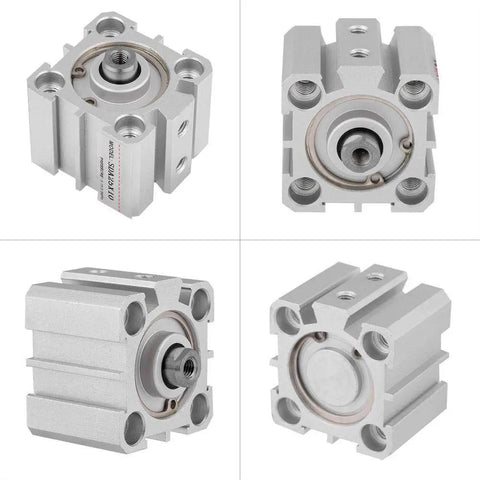 Double Acting Air Cylinder With Aluminum Round Tube, Pancake Style Pneumatic Cylinder - compact durable industrial component