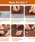 Steps to use All In One Leather Rivet Kit With 480 Sets Double Cap Tubular Metal Studs Four Colors And Three Sizes for leather craft