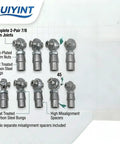 7/8-14 Heim Joint Rod End Kit With Tube Adapters For Heavy Duty Off Road Suspension, Chromoly 0.875 Inch Joints Panhard Kit Right And Left Hand Thread With Jam Nut And Bung, Includes 2 Pairs, 4 heim joints with tube adapters and jam nuts
