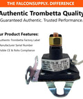 Direct Fit 12V Starter Solenoid Drop In Replacement For Bad Boy Zero Turn Mowers Trombetta OEM 852-1251-210-50 displayed