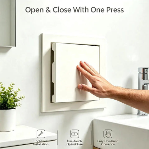 Heavy Duty Steel Access Panel For Drywall With Sleek Flush Mount Design showcasing one-touch opening mechanism.