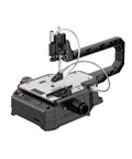 Powerful Desktop Scroll Saw For Snappy Wood Cuts With Dust Free Design And High Speed Motor Built Tough For Weekend Shop Projects And Intricate Craft Patterns Comes With Two Units - detailed view of the machine.