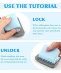 Tutorial on locking and unlocking the Six Hole Spiral Binding Punch For Planners And Home Office 8 Sheet Capacity