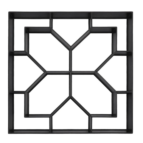 Walkway Concrete Stone Mold, 40cm Pattern Stepping Stone Paver, Reusable ABS Form For Patio, Lawn, And Garden Pathways, top view.