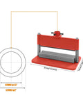 12 Inch Press Brake Attachment For 12 To 20 Ton Hydraulic Shop Presses Heavy Duty Metal Bending Tool For Metal Sheets Red