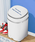 Compact Portable Washing Machine With Integrated Drying Bucket And Quick Drain Hose 3.8 Kilogram Capacity Mini Clothes Washer showing easy-to-use top.