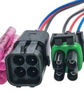 Top Quality 4 Pin Weatherpack Connector Kit With Male And Female Terminals For Automotive Wiring Repairs Featuring Durable 16 AWG Wire Cables That Seal Tight Against Moisture And Dust For Long Lasting Electrical Connections. 4-pin connectors with 16 AWG wires and heat-shrink terminals