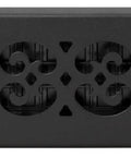 Scroll Design Floor Register 2x14 Textured Black Steel Vent Cover With Easy Drop In Install No Tools Required Durable Powder Coated Finish