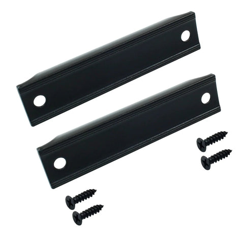Black Aluminum Sash Lift Handle With 3.5 Inch Center-To-Center Hole Spacing and mounting screws, modern aluminum alloy pull