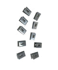 Spare U blades for U Type Blade Wheeled Groover For PVC Vinyl Floor Grooving And Slotting, metal pieces with central slots visible