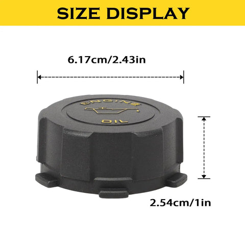 Engine Oil Fill Cap For ISX ISX15 ISZ13 QSX15 Engines And Peterbilt Glider Trucks black cap size display