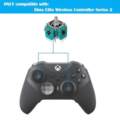 4 Pack Analog Joystick Replacement For Elite Series 2 Wireless Controller With Drift Fix No Click And Non Centered Issues