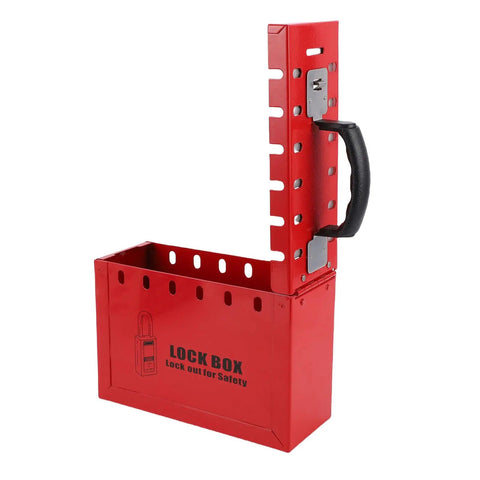 Heavy Duty Portable Group Lockout Box With 12 Piece Padlocks And 24 Keys Built Like A Tank For Industrial Sites Keeping Crew Safe And Gear Locked Down Tight Always