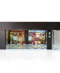 1/64 Scale Die Cast Car Display Case With LED Lights And Voice Control For 1:64 Mini Toy Cars Electric Garage Diorama Parking Lot Orange