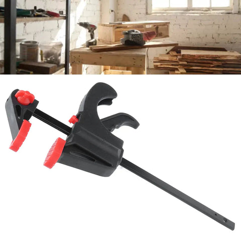 Heavy Duty Pipe Clamp For Woodworking With One Handed Trigger Quick Release And High Hardness Resin And A3 Steel Construction