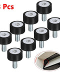 Heavy Duty Vibration Isolator Mounts M5 for Industrial Equipment Durable Rubber Shock Absorbers for Air Compressors Pumps Motors and Generators Reduce Vibration and Noise Secure Mounting for Welding and Pump Systems, 8 pcs