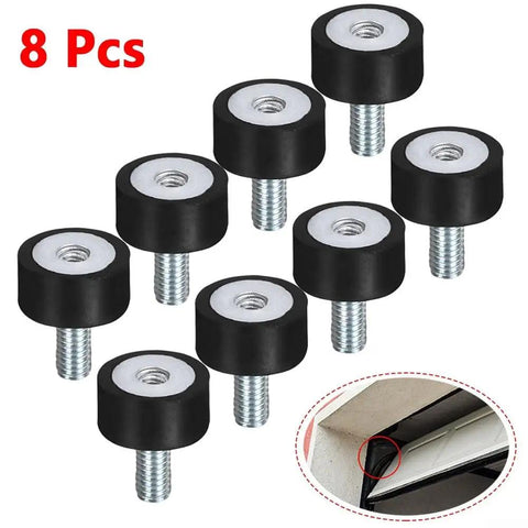 Heavy Duty Vibration Isolator Mounts M5 for Industrial Equipment Durable Rubber Shock Absorbers for Air Compressors Pumps Motors and Generators Reduce Vibration and Noise Secure Mounting for Welding and Pump Systems, 8 pcs