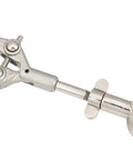 Heavy Duty Die Cast Lab Clamp With PVC Coated Prongs For Beaker And Flask Holders, 3.5 Inch Diameter Capacity, close-up.