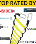 13 Ft Rope Emergency Ladder For Two Story Homes Foldable Portable Balcony Escape with gentle rung design, top rated image