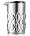 Kickback Ready 18 Oz Stainless Steel Cocktail Mixing Glass With A Weighted Base And Double Wall Construction For Smooth Home Bartending Vibes And Effortless Martini Stirring During Casual Weekend Hangouts, featuring textured surface.