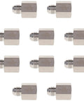 Heavy Duty 1 Inch 37 Degree JIC Male To Female NPT Pipe Adapter Connector Built Dang Tough With SS316 Stainless Steel in multiple angles.