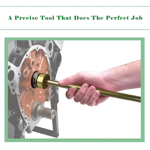 Heavy Duty Cam Bearing Install And Removal Tool Kit For SBC V8 And 90 Degree V6 Engines being used on camshaft