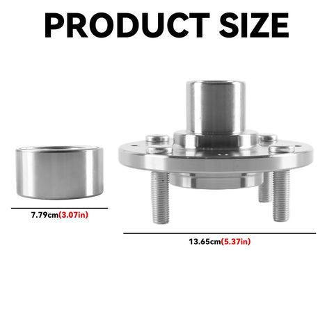 Drop-In Wheel Hub Bearing Assembly for Hyundai Elantra 2011-2015, Elantra GT 2013-2017, Veloster 2012-2017 dimensions view