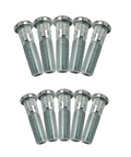 Premium 48mm Knurl M12x1.5 Lug Wheel Studs Kit For Honda Civic Acura CL Accord 1998-2021 Durable Car Bolts Upgrade Your Ride With Super Tight Fit and Reliable Performance Today, 10-piece steel set