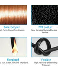 Workhorse 3 Conductor 18 AWG Copper Wire Extension Cord 100 Ft Black PVC Coated Flexible Power Cable material details