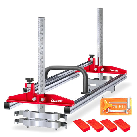 Chainsaw Mill 2.0 Portable Sawmill with comfort handle, 3 adjustable sizes, fits 14-36 inch planking bar, modular and durable design
