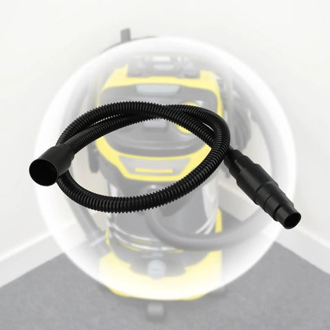 Professional 1M Flexible Dust Collection Hose And Adapter Kit For Karcher Vacuum shown against a vacuum cleaner background.