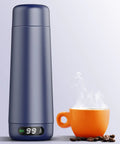 On The Go Dual Voltage Travel Kettle 110 To 240V Portable 370ml Stainless Steel Electric Kettle With 6 Temperature Settings And LCD Display