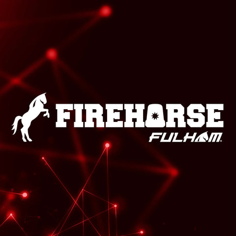 FireHorse 7 Emergency Ballast Universal Voltage White 500 Initial Lumen Output logo on dark red background