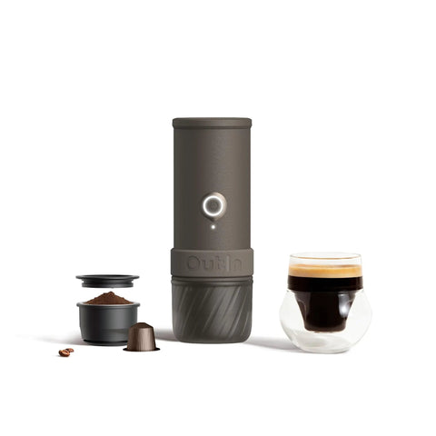 Pocket Size Portable Electric Espresso Maker For Travel And Camping With Self Heating System Barista Quality Espresso On The Go Ground Coffee Or Capsule Adapter Adventure Ready For Hiking Outdoors