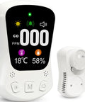Carbon Monoxide Detector With LCD Display And Audible Alarm Battery Powered CO Monitor For Home Office School Basement