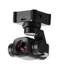 Rock Solid 4K AI Gimbal Camera For Rc Fpv Drones Packed With 6X Digital Zoom, showing sleek black design and adjustable lens.