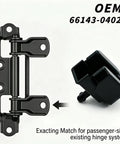 Tailgate Hinge Bushing Right Side For Toyota Tacoma 2017 Through 2023 OEM 66143-04021 Replacement Direct Fit With Durable Nylon Bushings And No Fuss Easy Install, black plastic hinge bushing