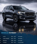 Image showing SUV model compatibility for Front Brake Kit With Drilled And Slotted Rotors And Ceramic Pads For Toyota Tundra Sequoia Land Cruiser And Lexus LX570 13.89 Inch Front Rotor Replacement Beefed Up Stopping Power.